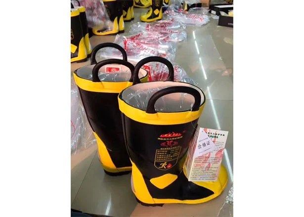 fire rubber boots